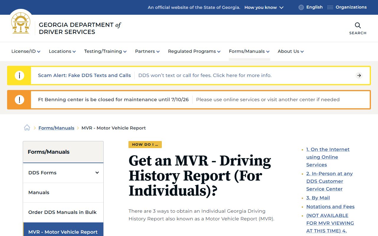 Harris County court dockets Georgia driving history records