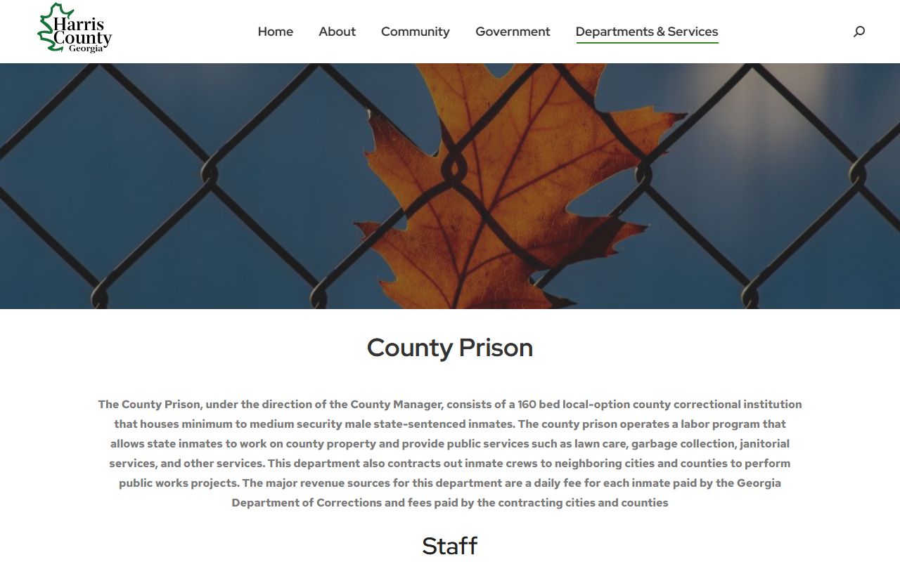 Harris County inmate records county prison distinction